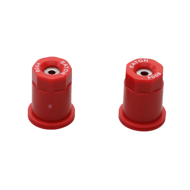 Buse d'atomisation Ronde Coupe-Vent pour pulvérisateur agricole, tête d'arrosage en Acier Inoxydable à 80 degrés, 30 pièces(80-04 Red)