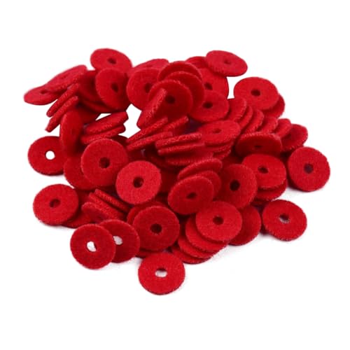 Pteanecay 90Pcs Piano Felt Piano Washers Pads Piano Felt Balance Rail Punchings Washers Repair Parts Piano Tuning Accessories, 500740175