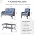 ovios 4 Pieces Patio Furniture Set, Outdoor Wicker Sofa with Coffee Table, Chairs, All Weather High Back Rattan Loveseat Couch with Comfy Cushions, Denim Blue