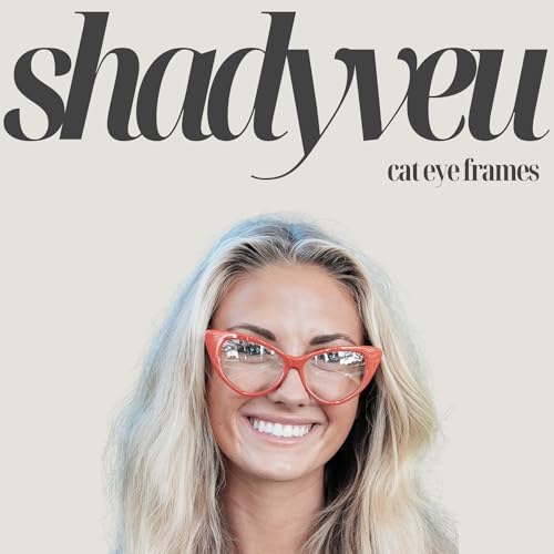 ShadyVEU Vintage Cateye Sunglasses UV Protection Non Prescription Clear Lens Chic Retro Fashion Mod3