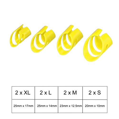 sourcing map Guitare Doigt Médiators XL L M S Dimension Jaune avec Rangement Boîte pour Guitare Basse Ukulélé Paquet de… - Les Beatles, Paul McCartney, John Lennon, RIngo Starr, George Harrison sourcing map Guitare Doigt Médiators XL L M S Dimension Jaune avec Rangement Boîte pour Guitare Basse Ukulélé Paquet de… – Image 3