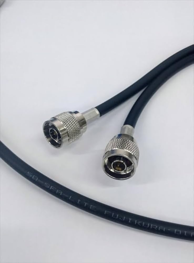 フジクラ　同軸ケーブル　5D-SFA-LITE 美品 Amazon | フジクラ 5DSFA(5D-SFA)-LITE 10m 両端NP接栓付 無線