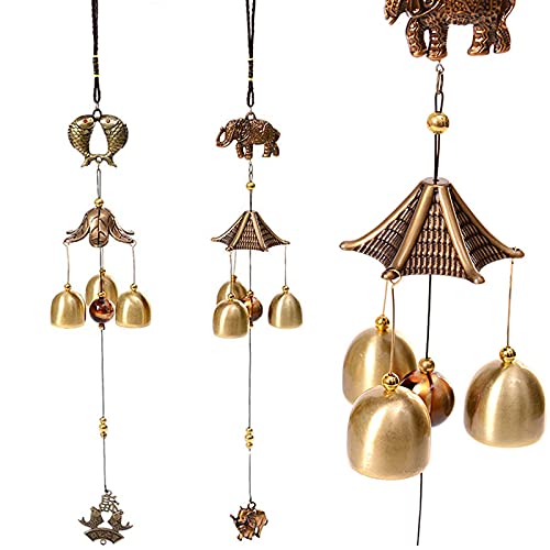 2 Pezzi Fengshui Campana Campana Eolica Campanelli Eolici Cinesi Ornamento Di Campanelli Eolici In Rame Campanelli Eolici In Rame Antico Campanelli Eolici Retrò Per Balcone Giardino Antico Decorazione
