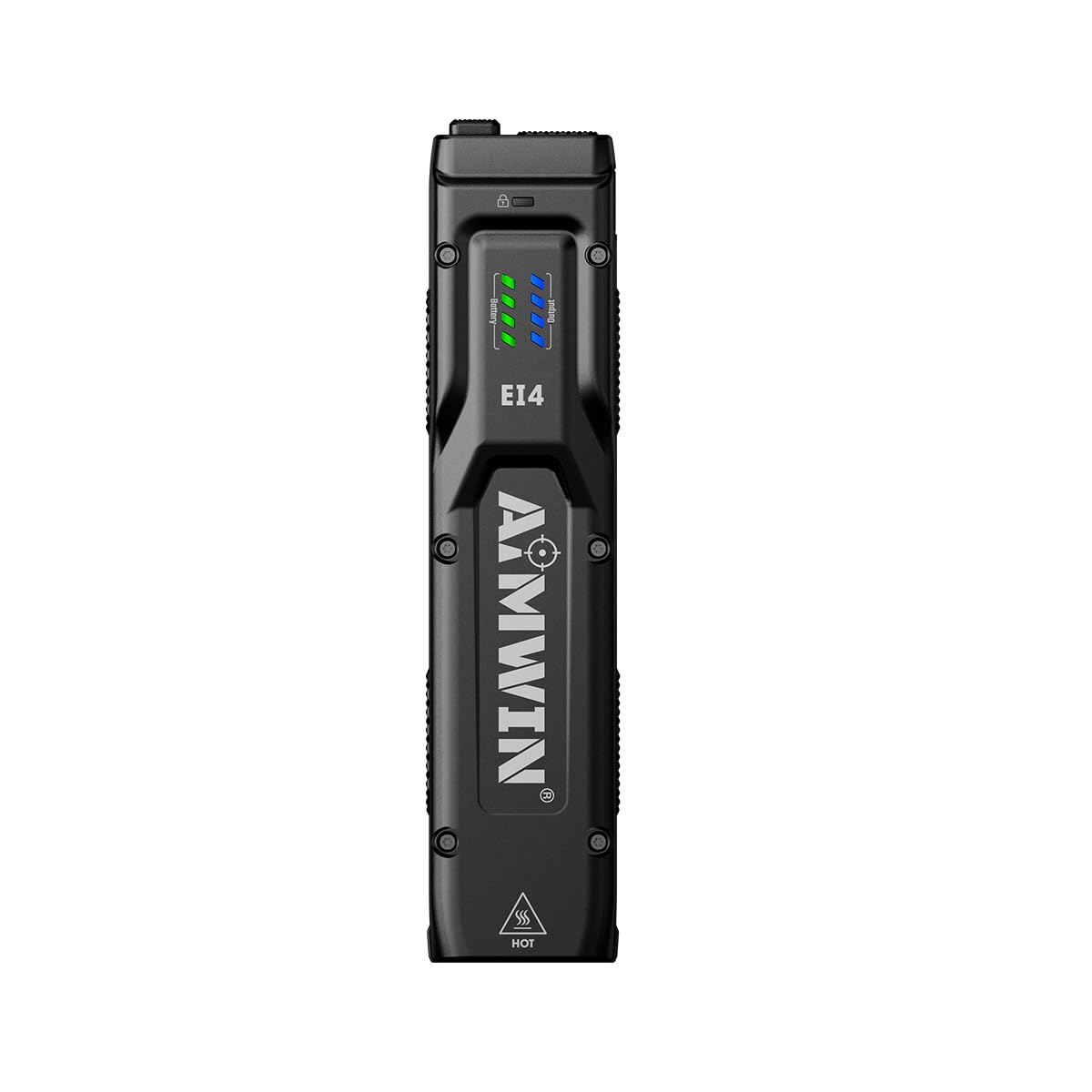 AIMWIN EI4 Torcia EDC LED Potente 3000 Lumen Torcia Ricaricabile USB C Portata 300m Torcia Tattica Piatta per Outdoor Campeggio Sicurezza Doppio Interruttore Posteriore Turbo Stroboscopio