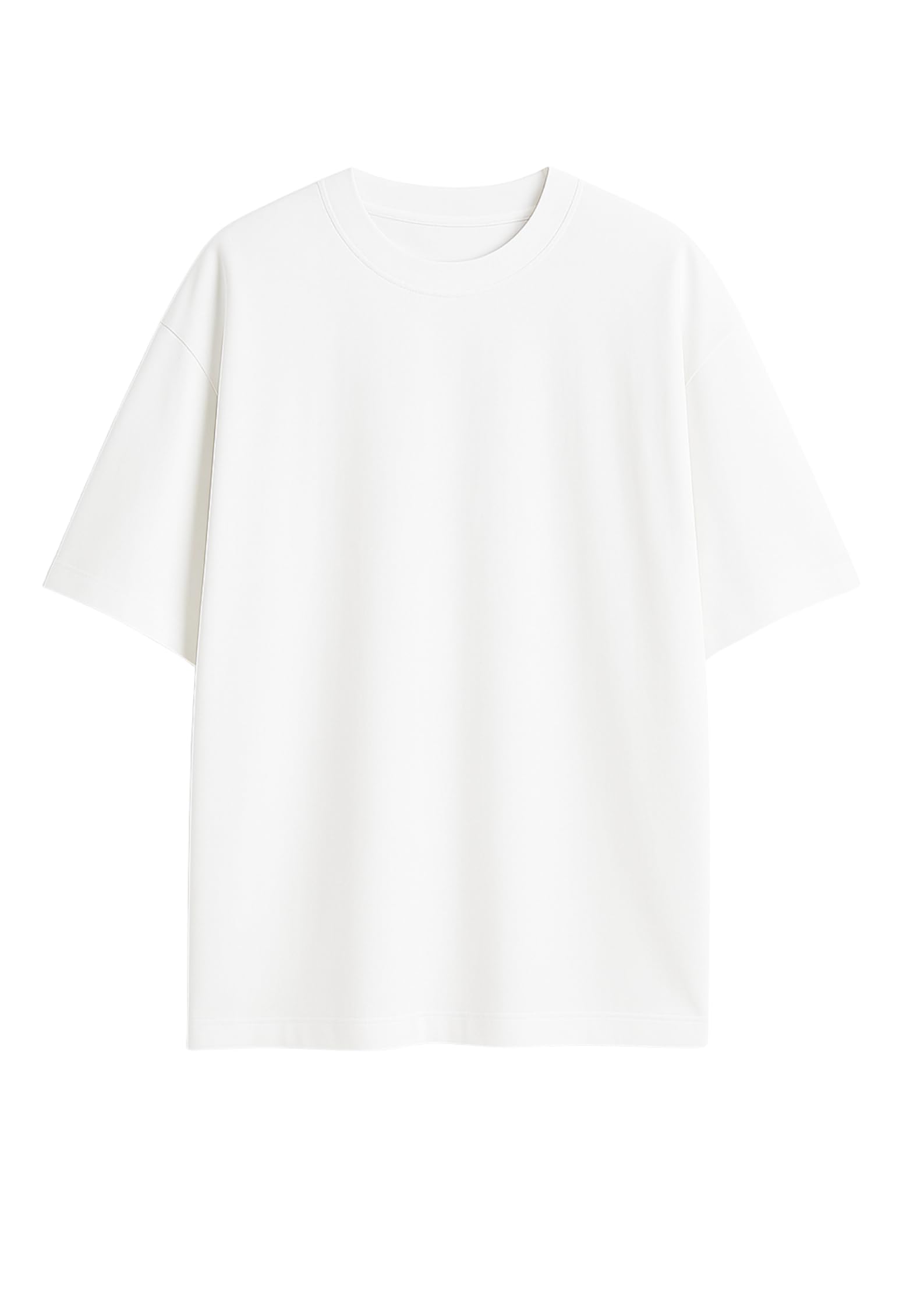 Marvix Premium Oversized Cotton T-Shirt, White,Relaxed Fit, Casual Wear, 100% Cotton-picture-10