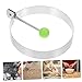 FELTECHELECTR 15Pcs Non Stick Stainless Steel Egg Ring Mold Versatile Cooking Tool for Pancakes Omelettes Fried Eggs and Treats Space Saving Design for All Meals