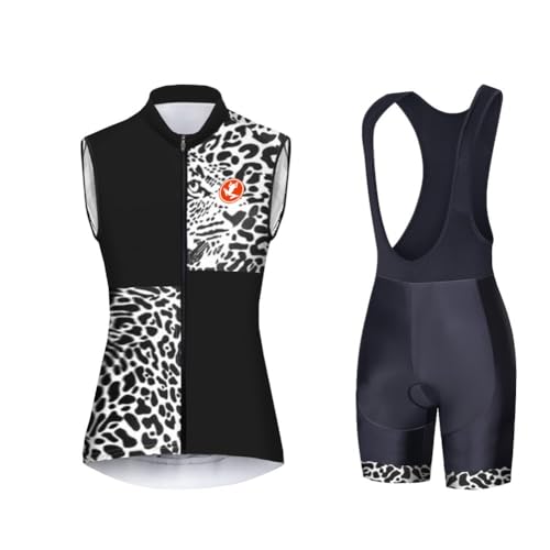 UGLY FROG Damen Fahrradtrikot Set Fahrrad Anzug Fahrradbekleidung Trikot Kurzarm + Radhose mit 3D Sitzpolster