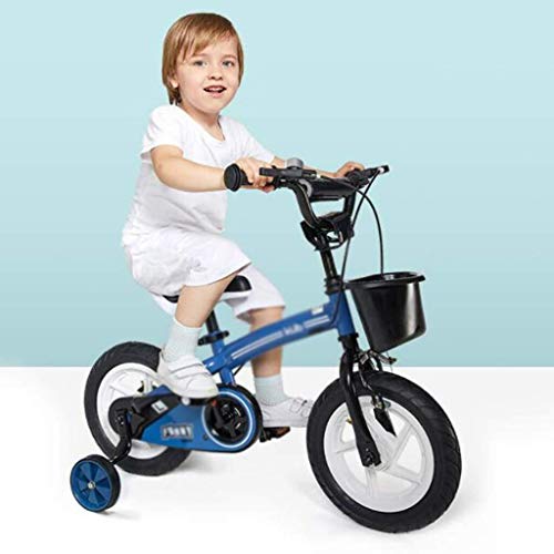 Chenbz Kinder Fahrrad Fahrräder 2-10 Jährige Kinderwagen-Jungen-Mädchen-Fahrrad-Studenten Mountainbike Doppelbremse Sensitive Farbe: blau, Größe: 14 Zoll (85cm * 35cm * 65cm) – Bild 3