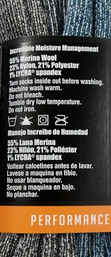 Men's Merino Wool Mid-Weight Hikers Socks, Large, 3 Pairs3