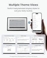 SwitchBot Smartes E-Ink-Home-Dashboard, 7,5" kabelloser Monitor für Innen-/Außentemperatur und Luftfeuchte mit elektronischer Terminanzeige, 2,4-GHz-WLAN und BLE, kompatibel mit Google/iCloud/Outlook – Ansicht 7
