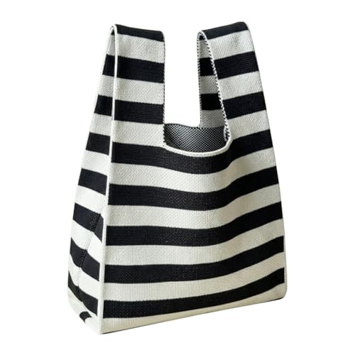 Image of Knot Bag, Mini Knit Tote Bag, Extra Thickened Japanese Knot Bag, Wristlet Handbag - 1 /2 /6 Pack