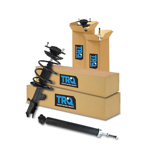 Image of TRQ Front and Rear Complete Strut Assembly & Shock Absorber Kit Complete Strut & Coil Spring Assembly Compatible with 2008-2015 Scion xB