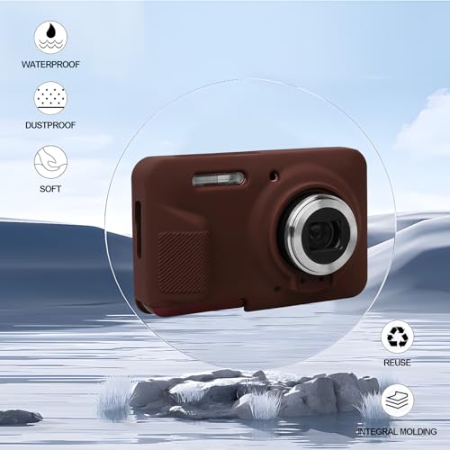 Funda de silicona para cámara Kodak PIXPRO FZ55 marrón miniatura 4