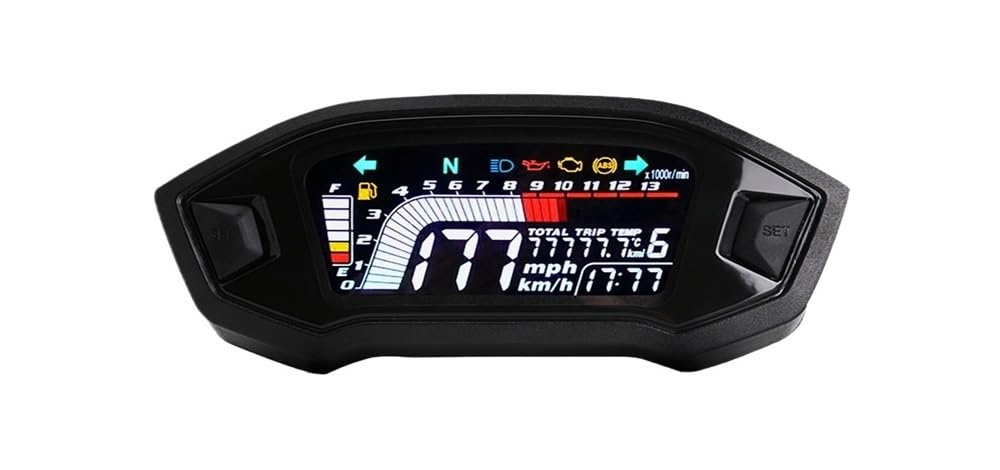 Compteur de Vitesse Digital Moto Compteur De Vitesse Numérique Universel pour Moto, pour Tableau De Bord À Double Compteur De Vitesse Et Odomètre pour GROM CRF250