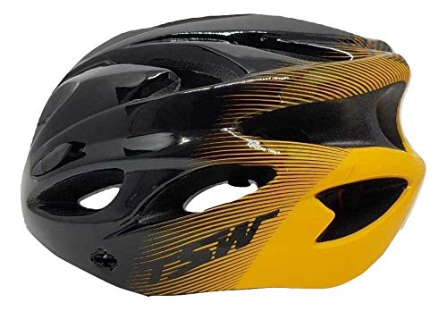 Capacete Ciclismo Tsw Raptor 2019 Com Sinalizador Led Preto/cinza/laranja
