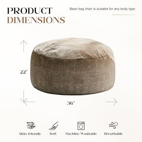 Hobestluk Memory Foam Bean Bag with Handle