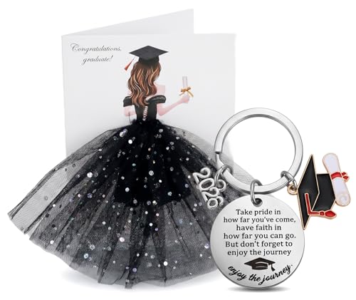 Zilaro Graduation Gifts for - Her Class of 2026 Graduation Presents Cards and Keyring Congratulations University Leaving Graduate Gift Ideas for School Leavers Female Daughter