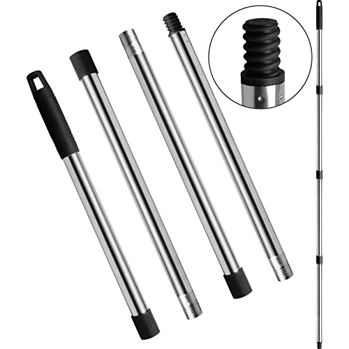 Grarend 4-Section Spin Mop Replacement Head Handle, Compatible With Ocedar Mop Handle For Easywring Mop Refills, 2.5-To-5 Foot Easy Cleaning Floor Head Mop For Floor Cleaning (American Screw) #TOP2