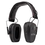 ULTRX Allen Company Bionic Fuse Bluetooth Earmuff - Ear Safety - Hearing Protection and Noise Reduction - Perfect for Shooting Range, Yardwork, Construction, Woodworking, and More - Midnight Gray