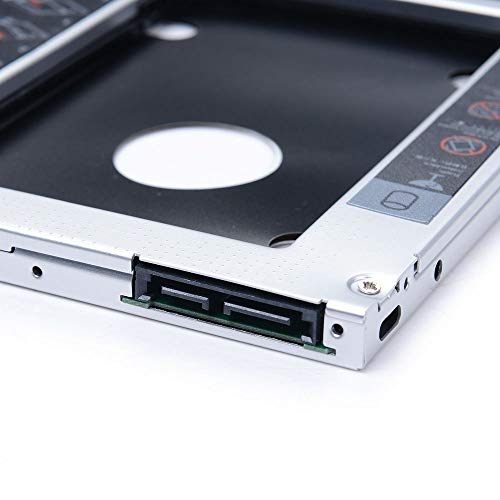 Image of Universal 12.7mm SATA to SATA 2nd SSD HDD Hard Drive Caddy Adapter Tray Enclosures for DELL HP Lenovo ThinkPad ACER Gateway ASUS Sony Samsung MSI Laptop
