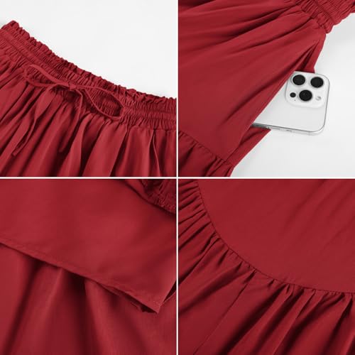 Jupe vintage boho Scarlet Darkness aux finitions soignées pour l'été