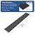 Ruedamann 1" Rise Threshold Ramps for Doorways, PVC Doorway Ramps, 1700Lbs Capacity, Transition Strip Reducer for Wheelchair, Scooter, Floor, Tile, Cuttable (Black, 3' Long, Not Included Adhesive)