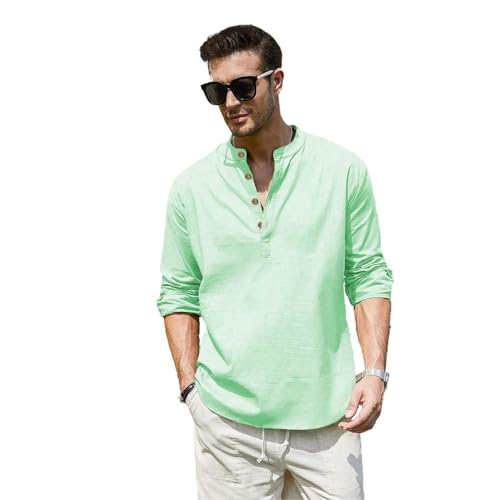 Image of Vida Loca Men Full Sleeve Solid Cotton Blend Straight Slim Fit Kurta Shirt for Men's.