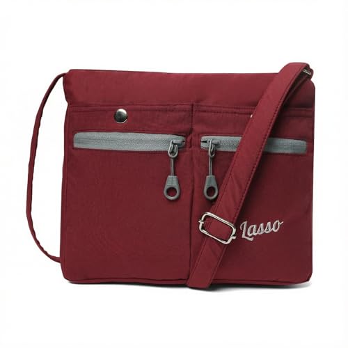 Image of Lasso Sling Bag For Women with Adjustable Strap Stylish Ladies Crossbody Polyester Sling Bag for Office, Causal, Travel & College | 7L Capacity & front double Pockets