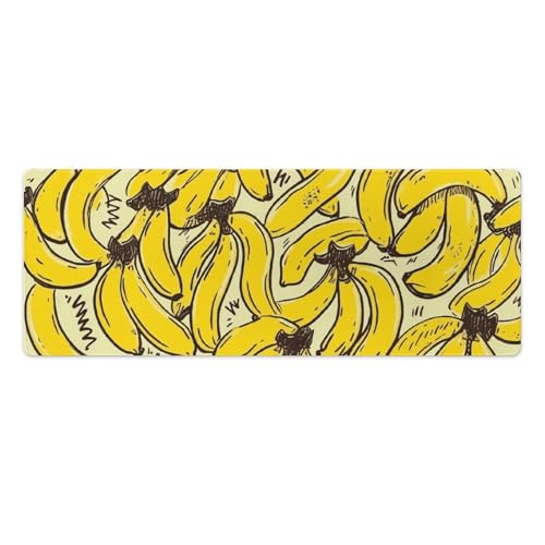 Tapis de souris de jeu grande taille LED jaune bureau grand tapis d'écriture confortable