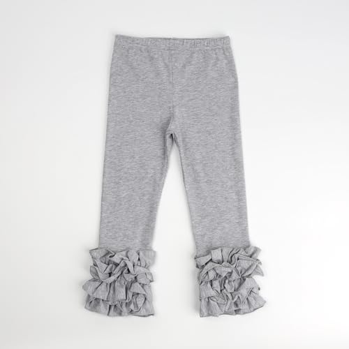 Image of HOOLCHEAN Baby Toddler and Little Girls Cotton Ruffle Leggings