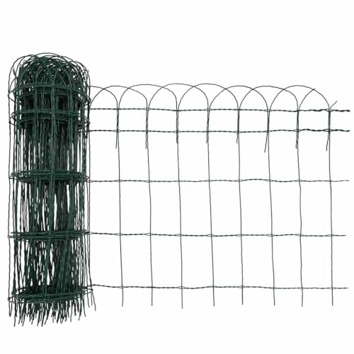 Palissade flexible de jardin en métal vert résistant - 4