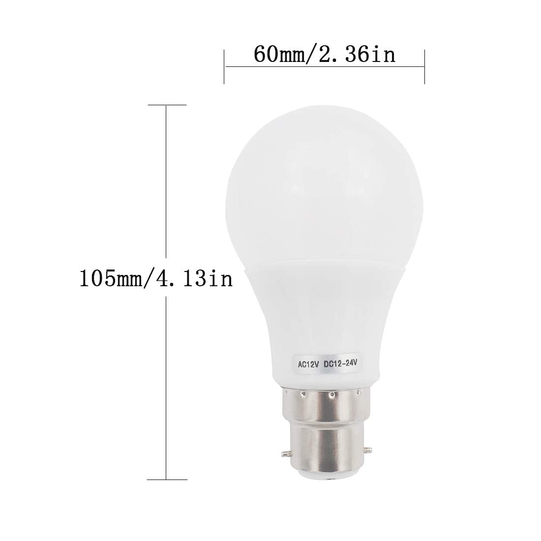 GRV E27 5W SMD LED AC12V/DC 12V-24V Light Bulb 40W Incandescent Replacement for RV,Boat,Indoor Low Voltage Security Lighting Cool White 2 Pack (Non-Household Lighting) - Image 4