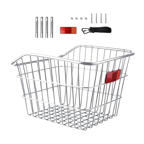 Aymace panier arrière de vélo avec couvercle étanche pour porte-bagages arrière