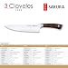 Imagen de 3 Claveles Cuchillo Cocinero Sakura 20 cm