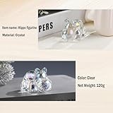 Zoom IMG-2 movdyka statuetta di ippopotamo cristallina Zoom IMG-2 movdyka statuetta di ippopotamo cristallina