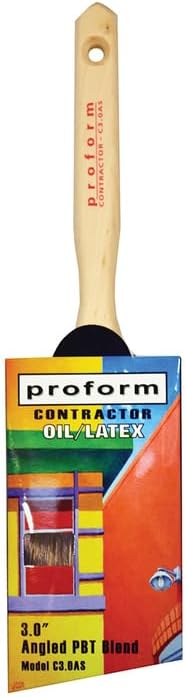 6-Pack of 3” Proform C3.0AS 70/30 Blend Angled Cut Sash Paint Brush, Standard Handle