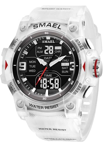 Montre de sport homme style militaire lisible la nuit avec LED