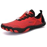 Suela de goma NC - Zapatos de senderismo para hombre con cinco dedos, minimalistas, para correr descalzos, ligeros y suaves