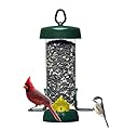 Brome Tube100 Wild Bird Feeder, Metal – 2 Seed Ports, 1.7 lb Capacity, Extra-Wide Perches, Easy to Fill & Clean, Pole-Mountable, Seed Tray Available