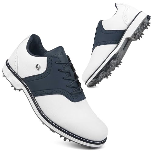 PENXZT Zapatos de Golf para Hombre, Zapatillas de Golf de 9 Clavos, Profesionales, Informales, Antideslizantes, Exteriores para Entrenamiento de Golf, Transpirables,C,43 EU PENXZT Zapatos de Golf para Hombre, Zapatillas de Golf de 9 Clavos, Profesionales, Informales, Antideslizantes, Exteriores para Entrenamiento de Golf, Transpirables,C,43 EU