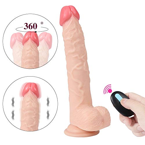 Manigugu 10 Inch Realistic Dìdlo PVC with Full Shaped Balls and Strong Suction