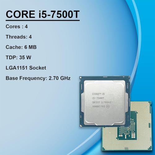 Image of Core i5 7th Generation Processor 7500T 2.7 GHz LGA 1151 4 Core Desktop Processor (Silver)