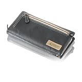 [キャプテンスタッグ] ラウンドファスナー 長財布 アウトポケット 袋縫い メンズ レディース ユニセックス (ブラック)