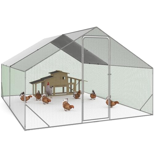 IDMarket - Enclos poulailler 12 m² Parc grillagé 4x3 M...