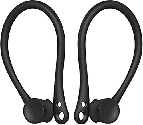 MXVOLT earhooks compatible with airPods 2 airPods 1 anti-lost secure earhook holder ear attachment loops earbud sports earhook hooks pack of two (gray)