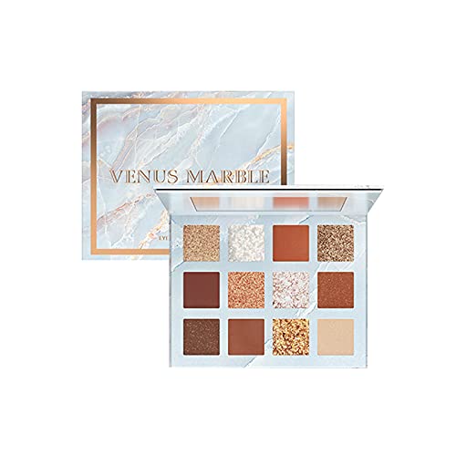 12 Colors Eye Shadow Matte Eyeshadow Palette Glitter Make Up Palletes Eye Makeup Beauty Glazed Eyeshadow Palette Makeup Shimmer Eye Shadow Powder (Orange style)