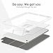 VIKESI Case for iPad (A16) 11-inch 2025 and iPad 10th Generation 10.9 Inch 2022, Clear Back and TPU Shockproof Frame Cover [Built-in Pencil Holder, Support Auto Sleep/Wake] - White