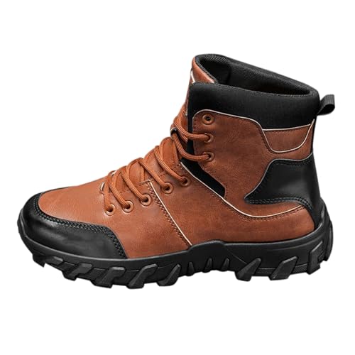 Bottines décontractées homme style rétro à lacets tendance mode urbaine