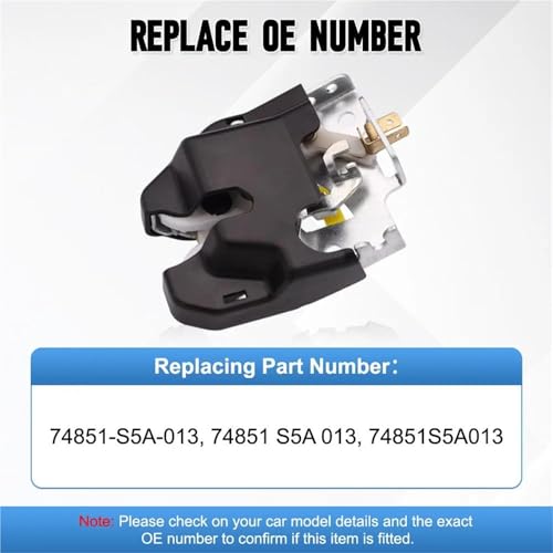 Actuador pestillo puerta trasera con conector OE 74851-S5A-013 para Civic 4