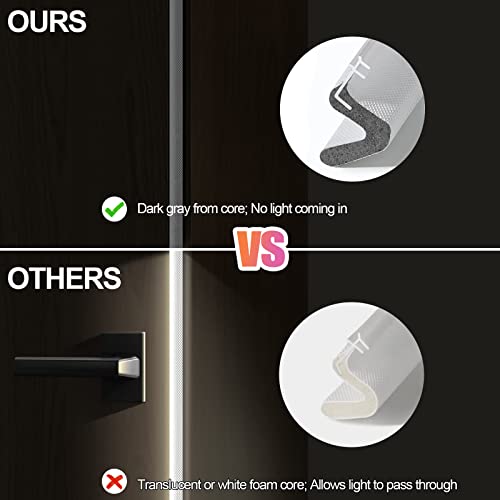 40 Feet Door Weather Stripping, Kerf Weather Stripping For Doors,Weather Stripping Door Seal For Large Gap And Easy Installation(40, White) #TOP1